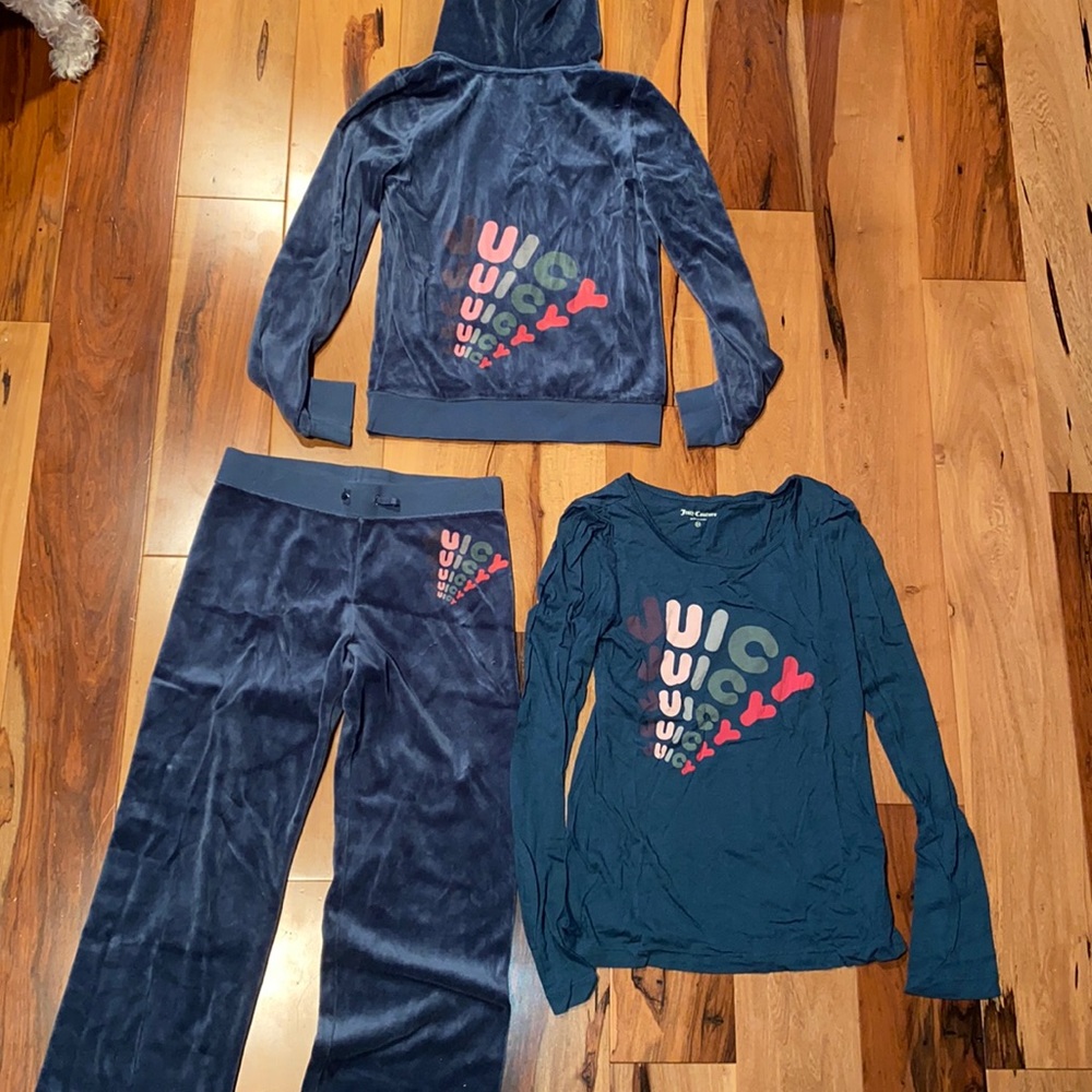 NWOT~MATCHING SET VELOUR JUICY COUTURE - GIRLS 12